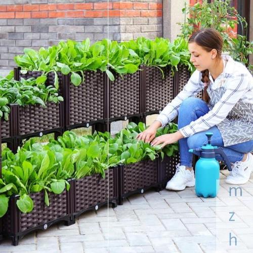 家庭阳台种菜架多层种花神器蔬菜种植箱专用箱立体花箱花盆菜园c